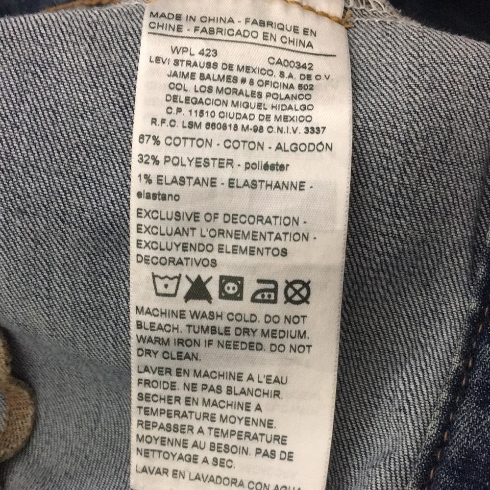 Girls Denim Jacket Levi Strauss & Co Signature XL - Picture 9 of 10